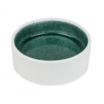 BOWL ELIPSE  WHITE TEAL