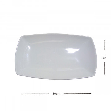 PIATTO DI CERAM 30X18CM