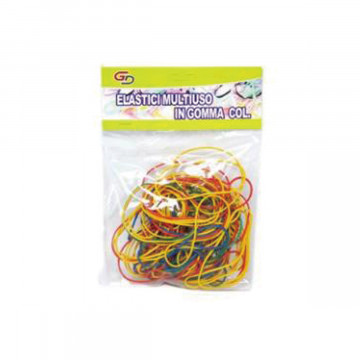 ELASTICI COLORATI IN GOMMA 6CM