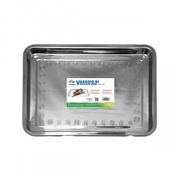 VASSOIO INOX 45X35X2CM