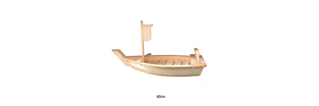 Barca di legno per sushi